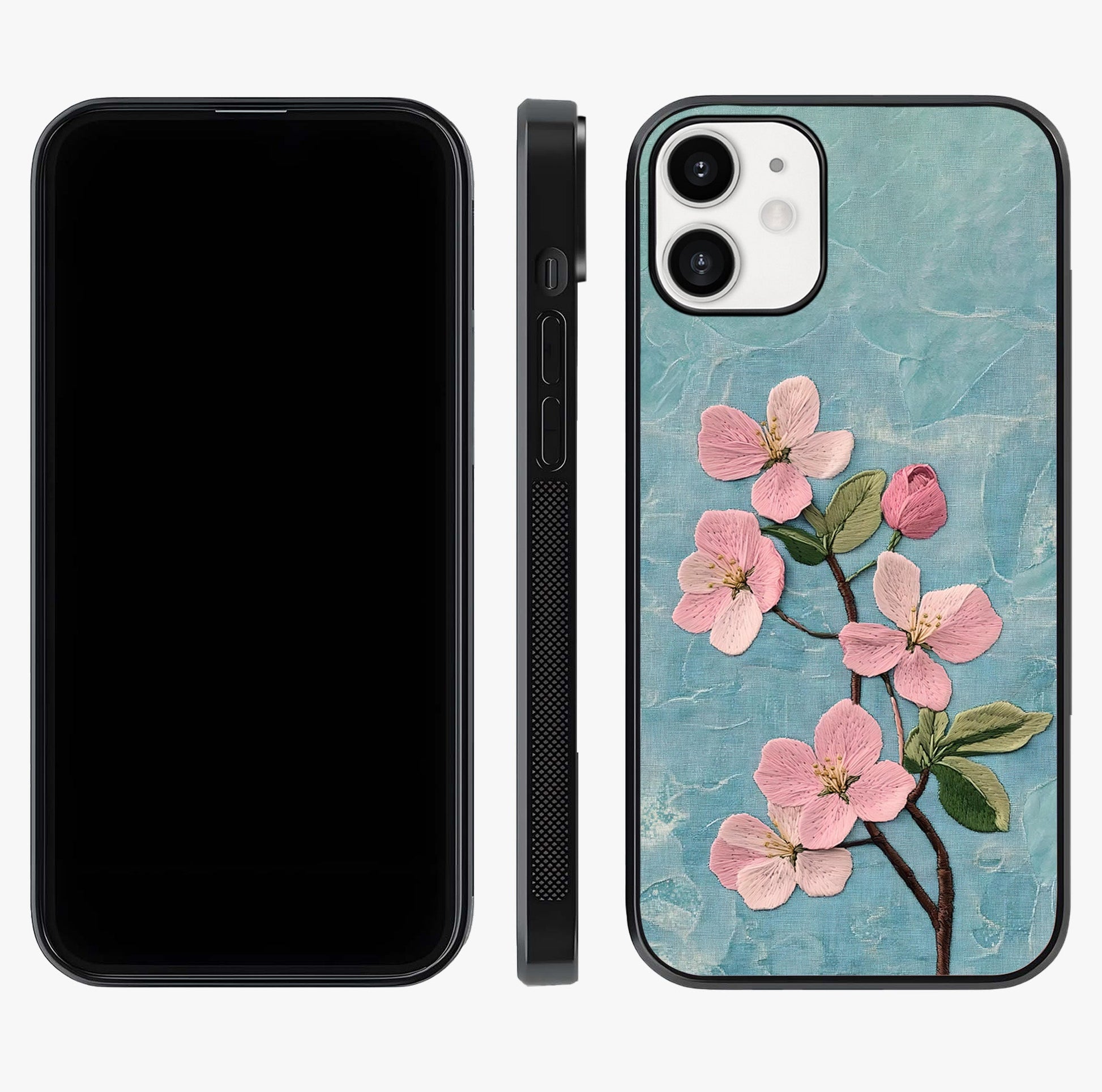 Threaded Blossom Breeze Glass Case displayed upright for full design visibility and premium finish.