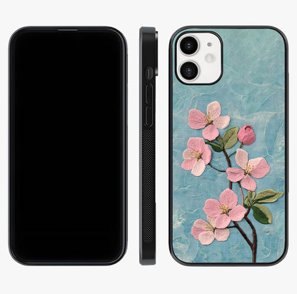 Threaded Blossom Breeze Glass Case displayed upright for full design visibility and premium finish.
