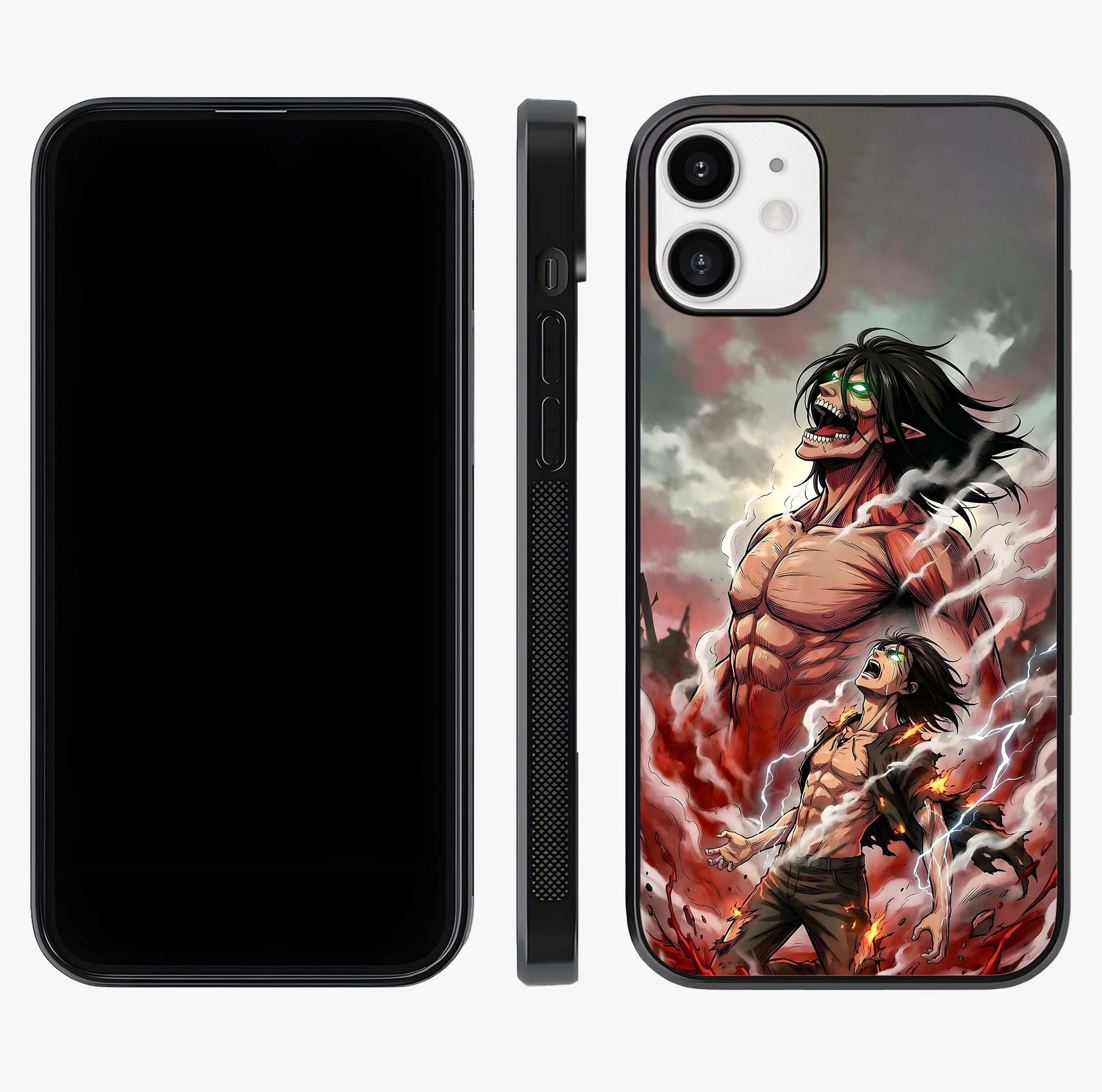 Titan Awakening Fury Glass Case displayed upright for full design visibility and premium finish.