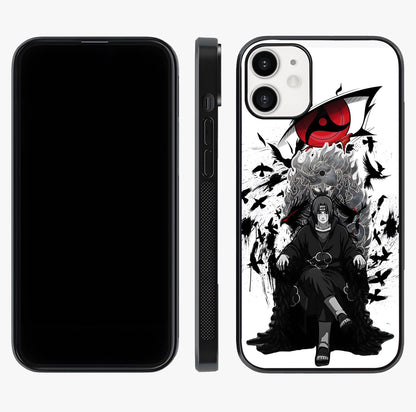 Uchiha Shadow Throne Glass Case displayed upright for full design visibility and premium finish.
