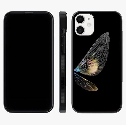 Whispers Of Wings Glass Case displayed upright for full design visibility and premium finish.