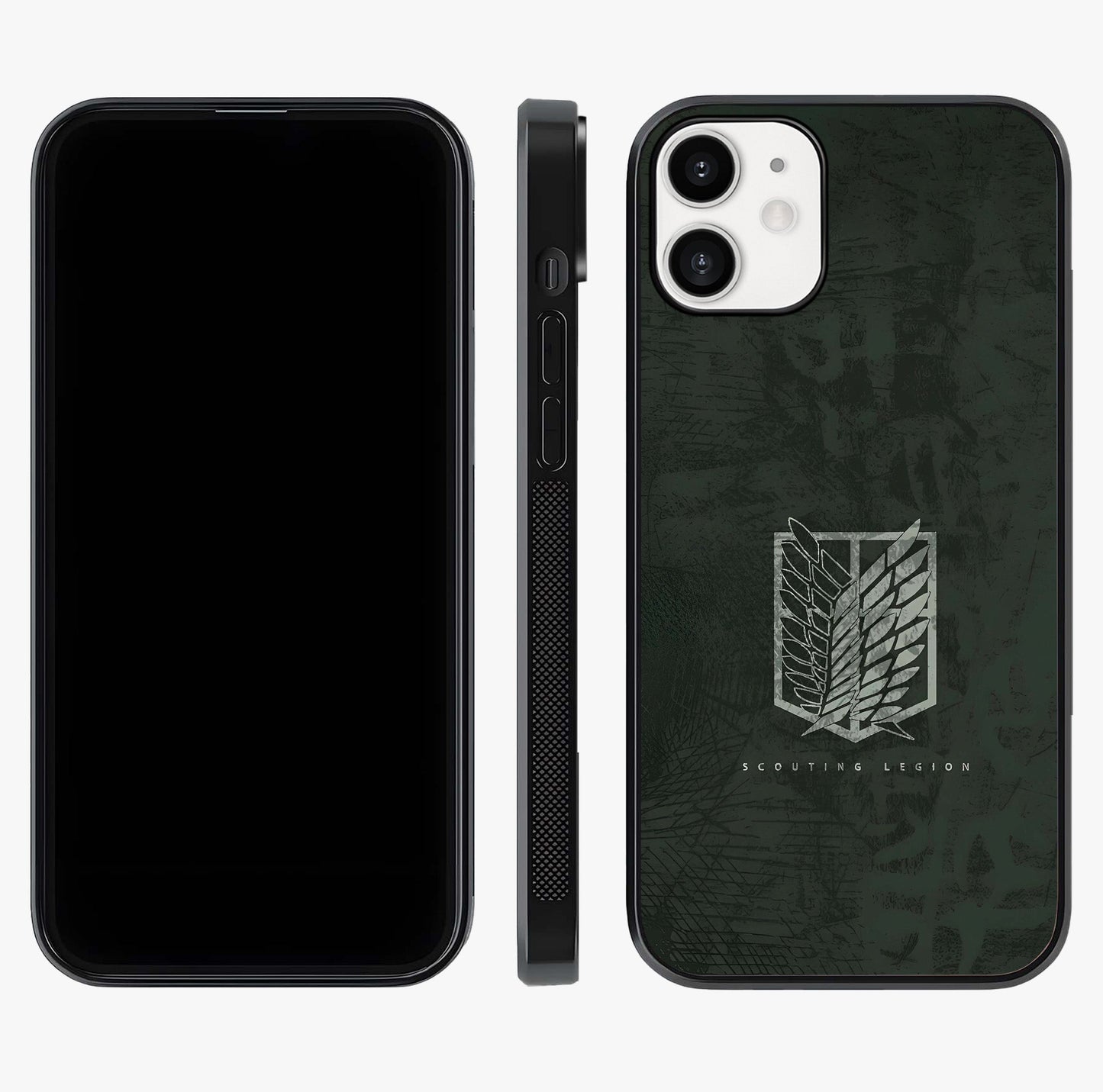 Wings Of Freedom Glass Case displayed upright for full design visibility and premium finish.