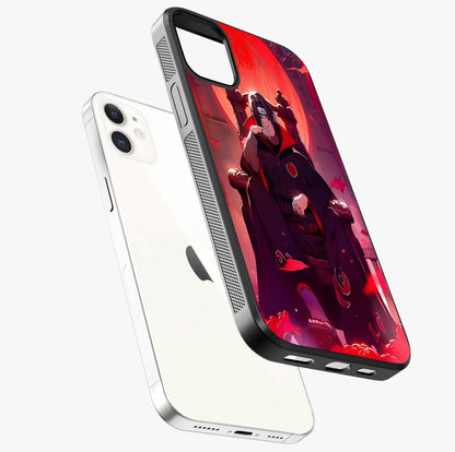 Blood Moon Sovereign Glass Case laid diagonally highlighting side profile, edges and glossy glass shine.