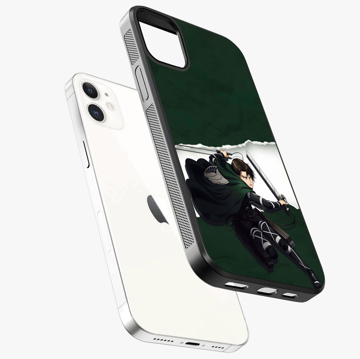 Emerald War Vanguard Glass Case laid diagonally highlighting side profile, edges and glossy glass shine.