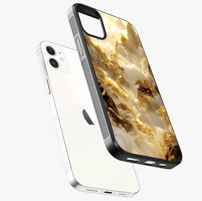 Gates Of Illumination Glass Case laid diagonally highlighting side profile, edges and glossy glass shine.