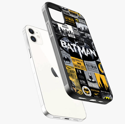 Knight Gotham Rise Glass Case laid diagonally highlighting side profile, edges and glossy glass shine.
