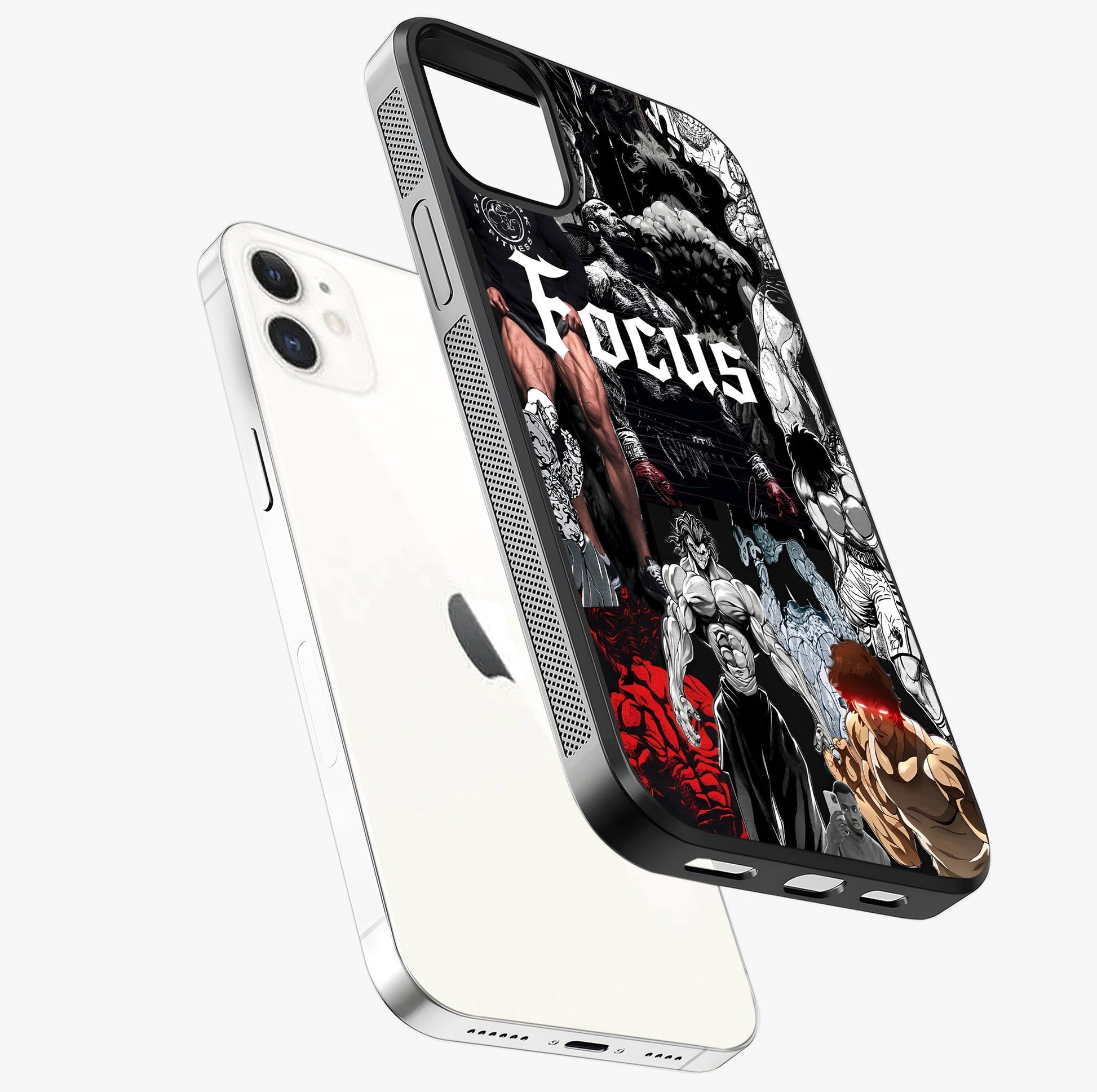 Relentless Power Focus Glass Case laid diagonally highlighting side profile, edges and glossy glass shine.