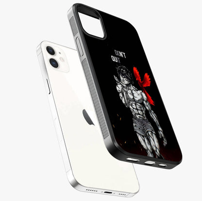 Rise Beyond Limits Glass Case laid diagonally highlighting side profile, edges and glossy glass shine.