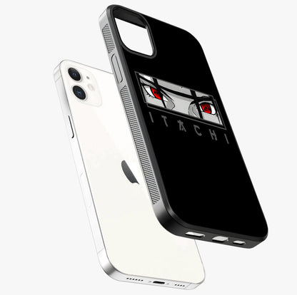 Scarlet Gaze Dominance Glass Case laid diagonally highlighting side profile, edges and glossy glass shine.