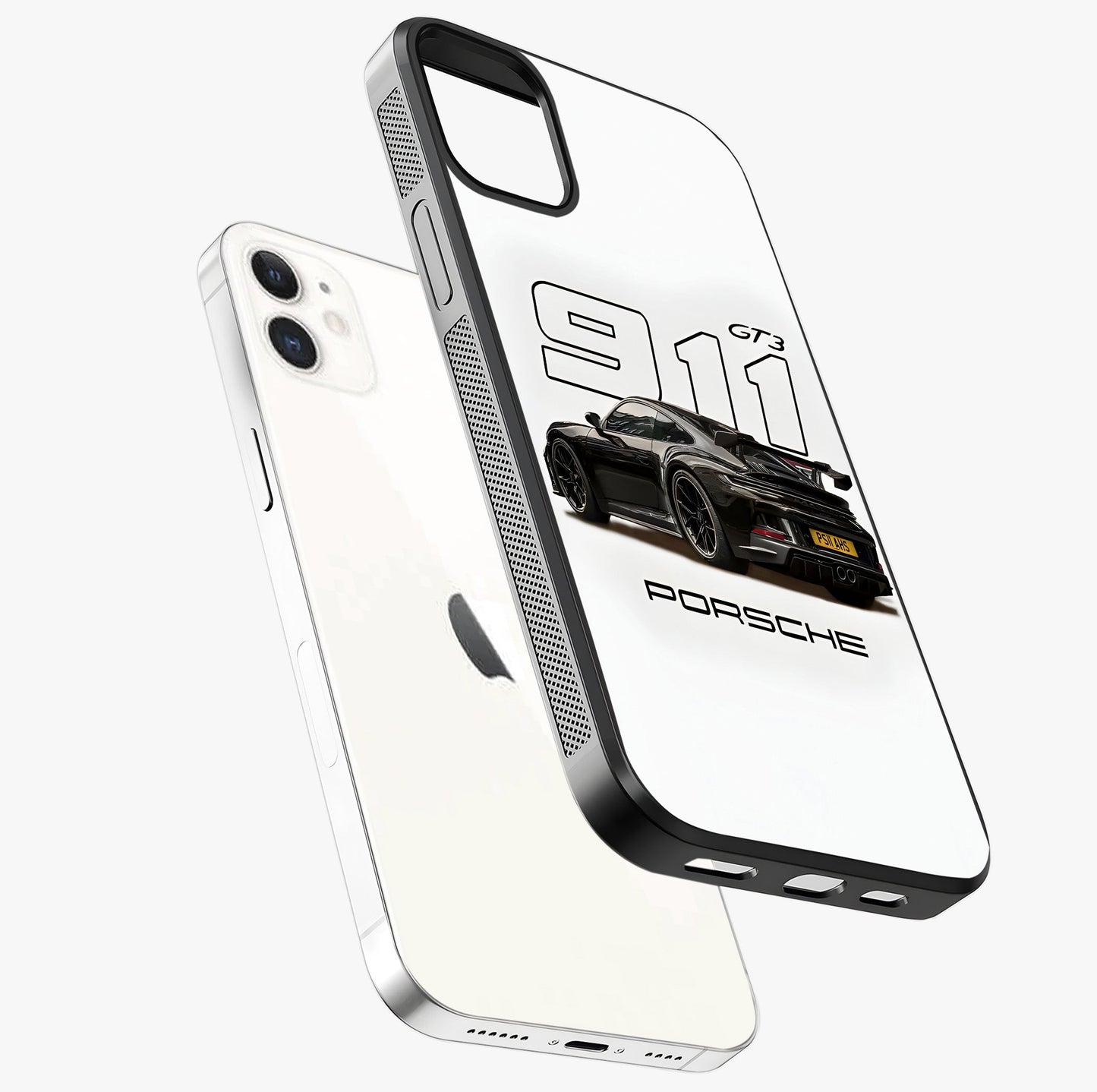 Turbo Legacy Icon Glass Case laid diagonally highlighting side profile, edges and glossy glass shine.