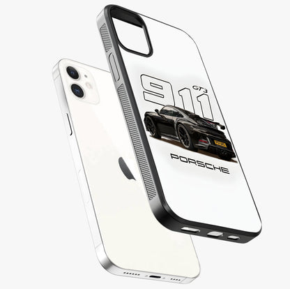Turbo Legacy Icon Glass Case laid diagonally highlighting side profile, edges and glossy glass shine.