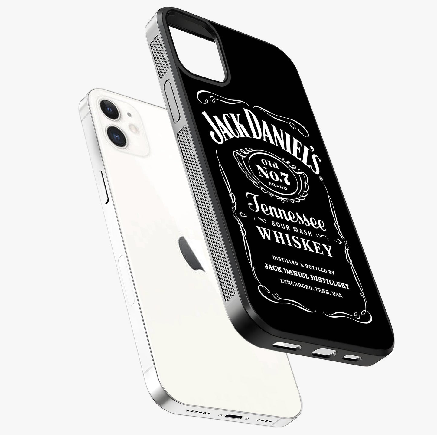 Vintage Whiskey Heritage Glass Case laid diagonally highlighting side profile, edges and glossy glass shine.