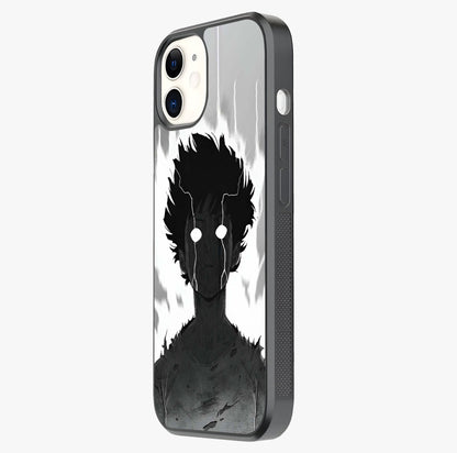 Awakened Inner Rage Glass Case photographed in natural light showing reflective finish and design depth.