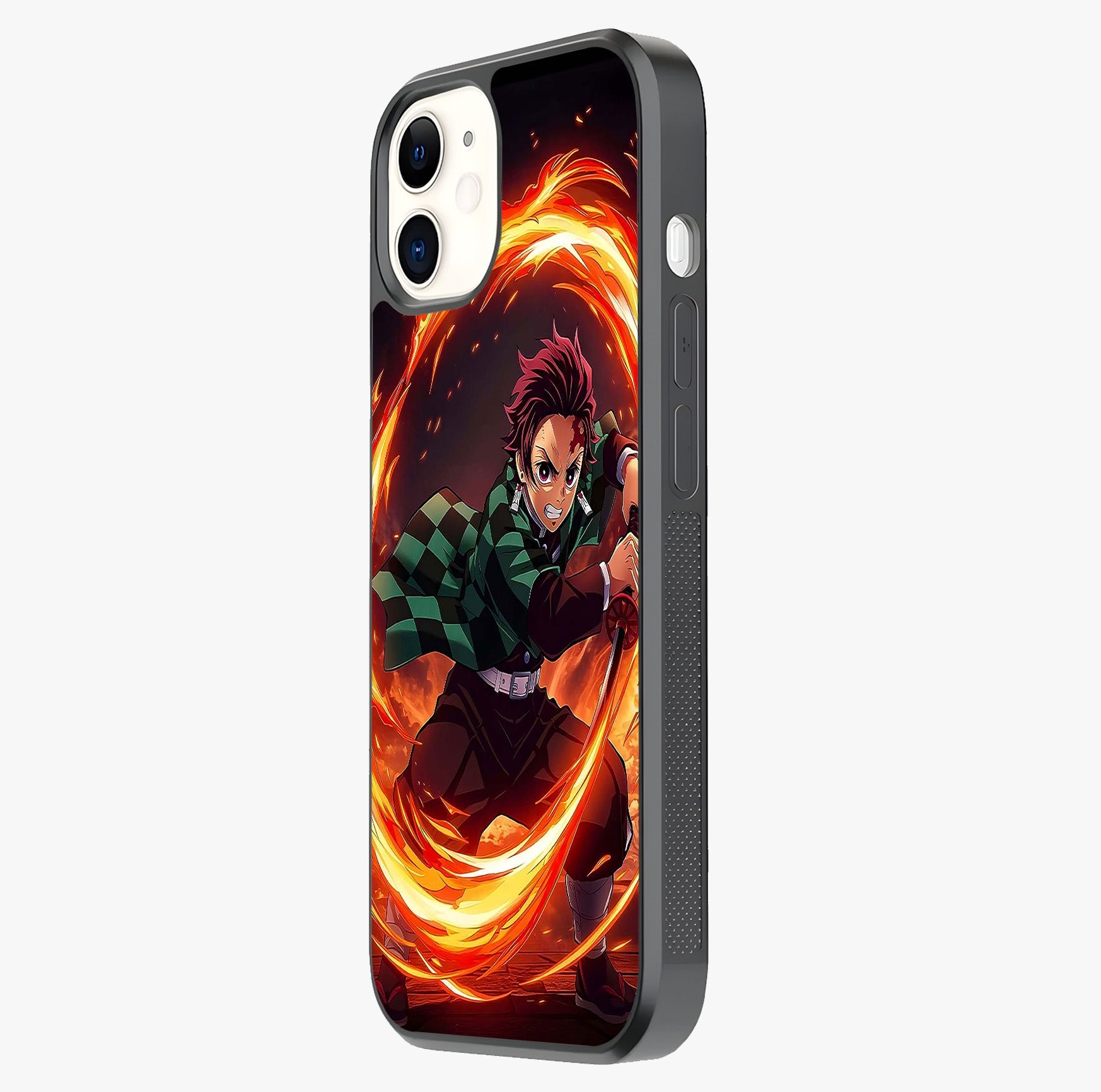 Blazing Sword Resolve Glass Case photographed in natural light showing reflective finish and design depth.