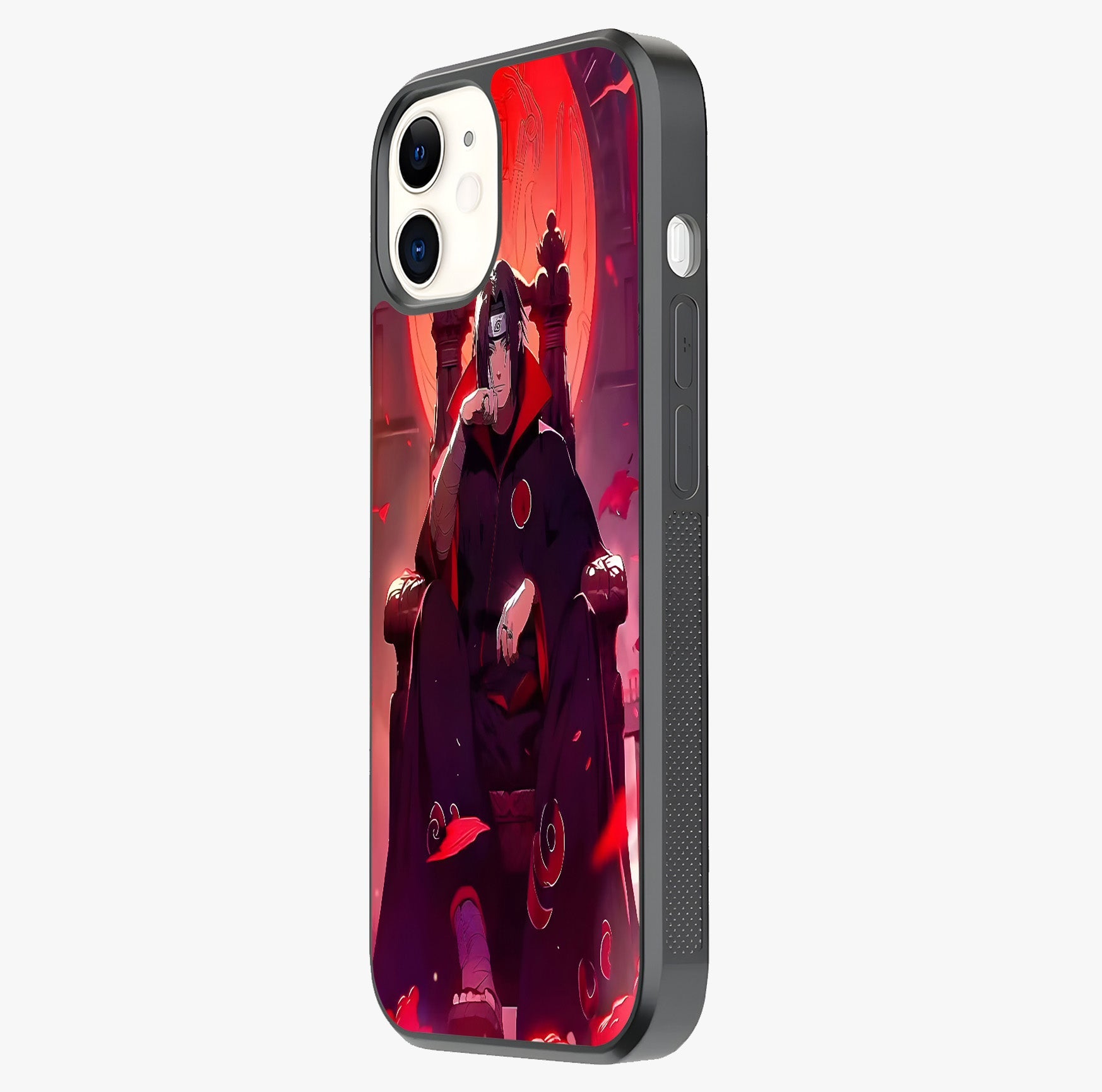 Blood Moon Sovereign Glass Case photographed in natural light showing reflective finish and design depth.