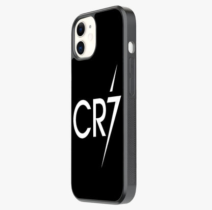 Cr7 Elite Strike Glass Case photographed in natural light showing reflective finish and design depth.