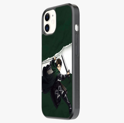 Emerald War Vanguard Glass Case photographed in natural light showing reflective finish and design depth.