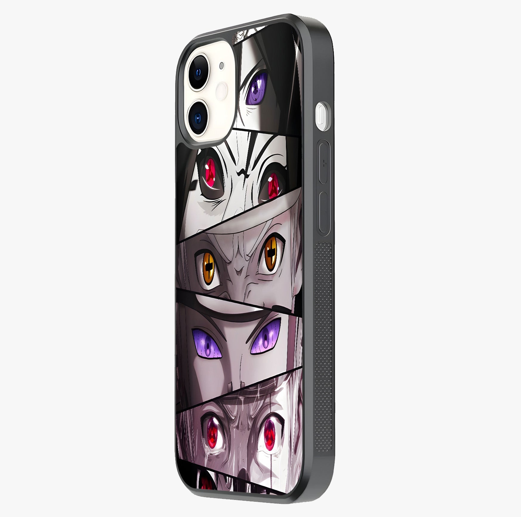 Eyes Of Destiny Glass Case photographed in natural light showing reflective finish and design depth.