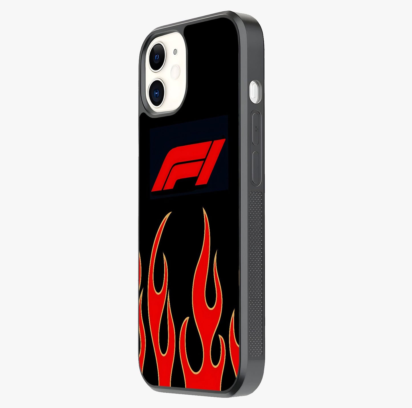Fire F11 Glass Case photographed in natural light showing reflective finish and design depth.