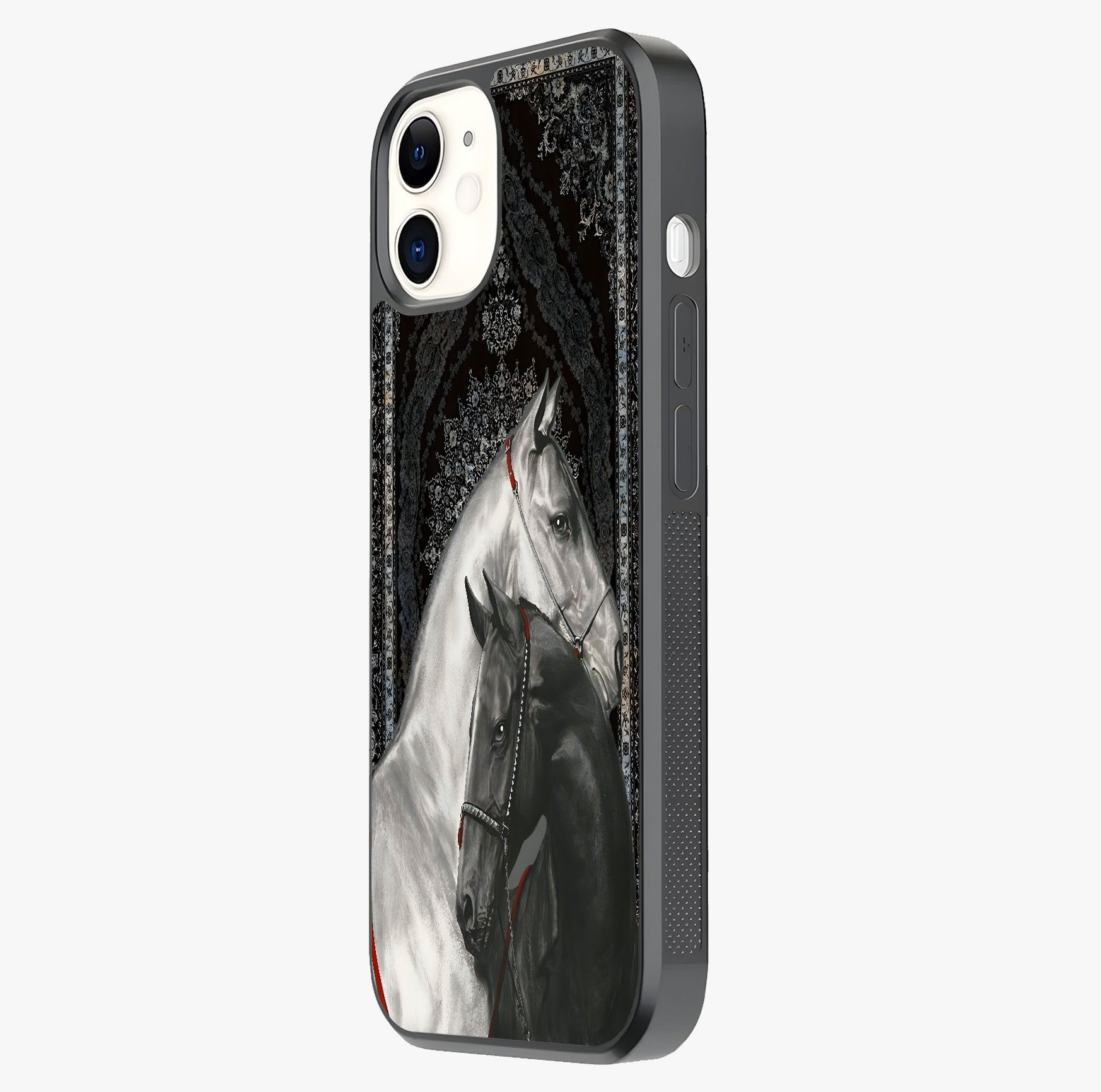 Majestic Ride Legacy Glass Case photographed in natural light showing reflective finish and design depth.