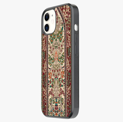 Persian Inspired Glass Case photographed in natural light showing reflective finish and design depth.