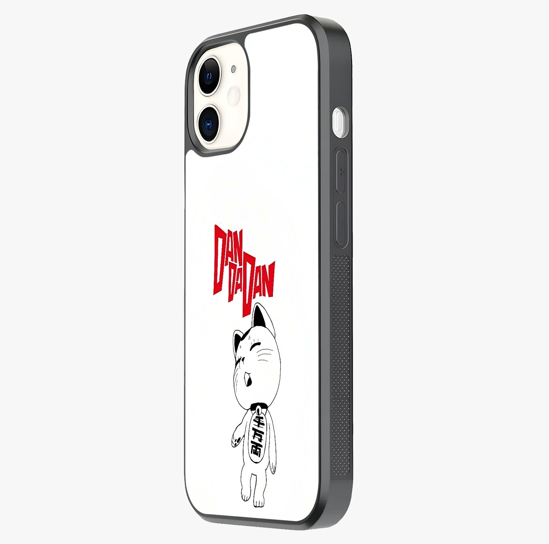 Playful Spirit Charm Glass Case photographed in natural light showing reflective finish and design depth.