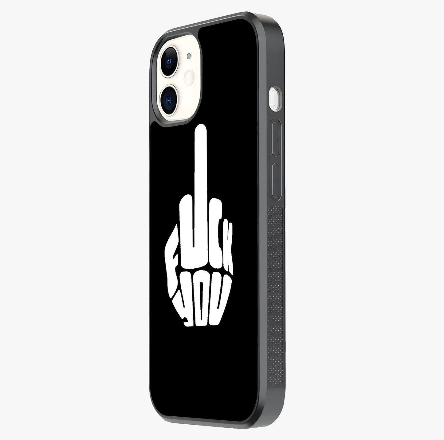 Rebel Mode On Glass Case photographed in natural light showing reflective finish and design depth.