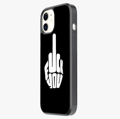 Rebel Mode On Glass Case photographed in natural light showing reflective finish and design depth.
