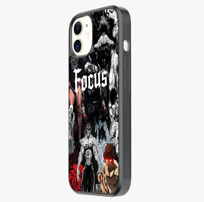 Relentless Power Focus Glass Case photographed in natural light showing reflective finish and design depth.
