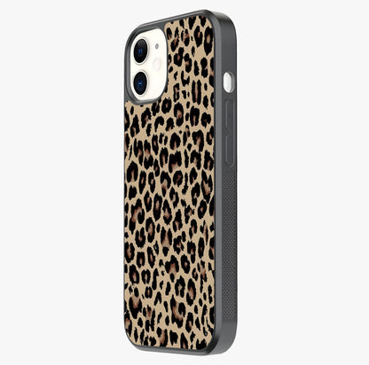 Savage Chic Pattern Glass Case photographed in natural light showing reflective finish and design depth.