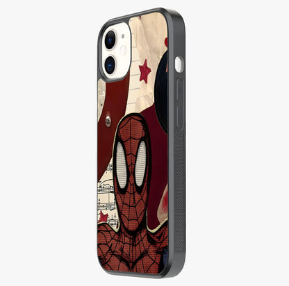 Web Warrior Vibes Glass Case photographed in natural light showing reflective finish and design depth.