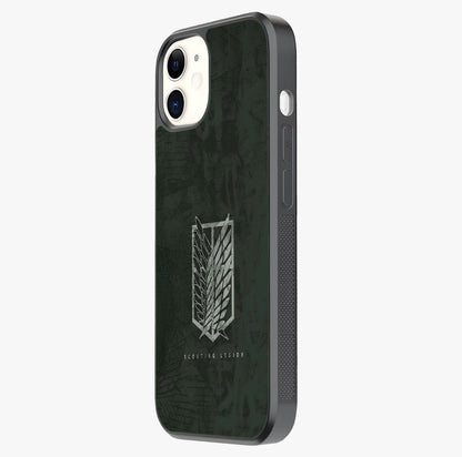 Wings Of Freedom Glass Case photographed in natural light showing reflective finish and design depth.