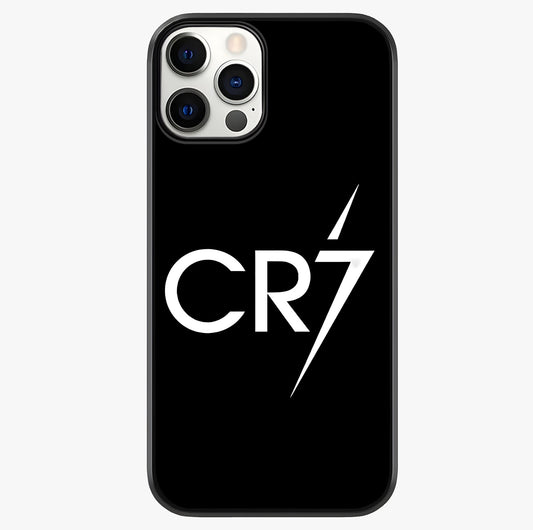 Cr7 Elite Strike Glass Case showing full back design in clean flat view with glossy glass finish.