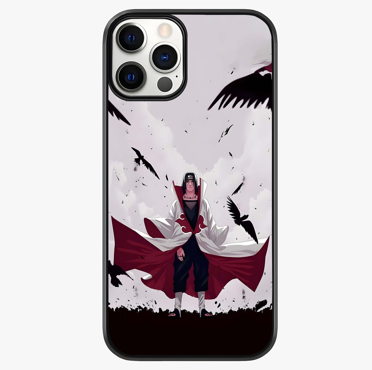 Crimson Crow Ascension Glass Case showing full back design in clean flat view with glossy glass finish.