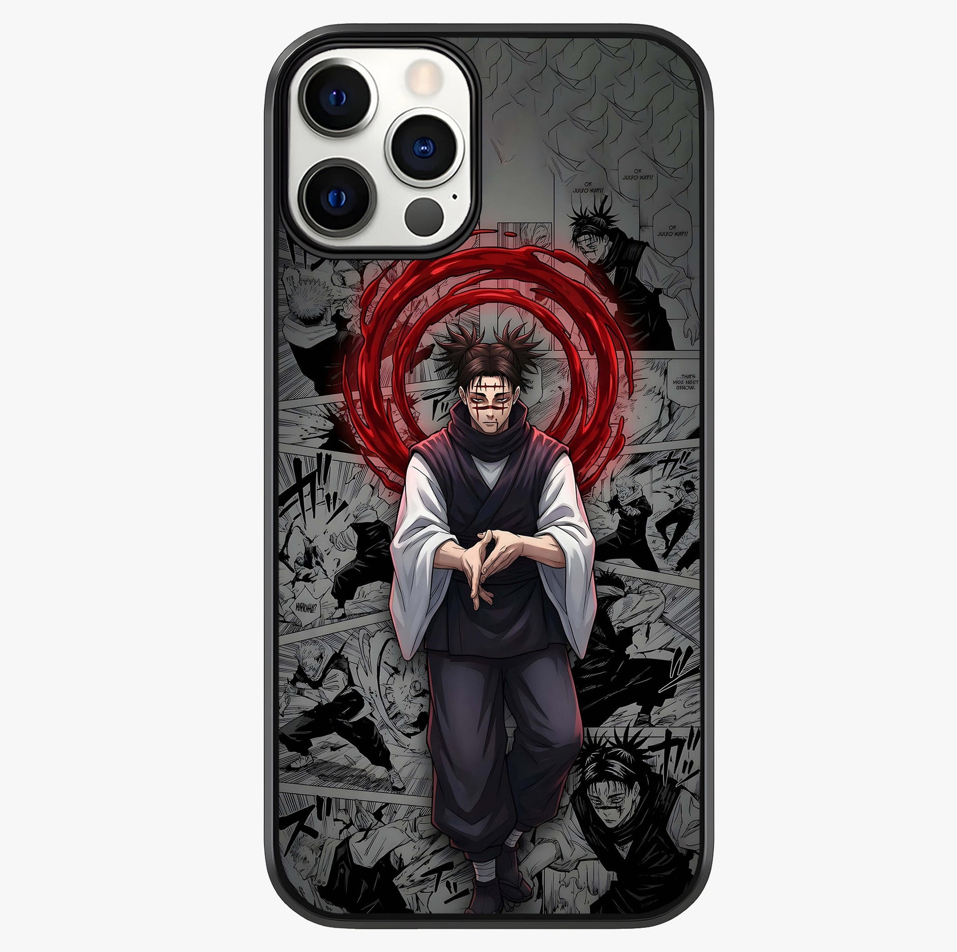 Cursed Ritual Ascension Glass Case showing full back design in clean flat view with glossy glass finish.