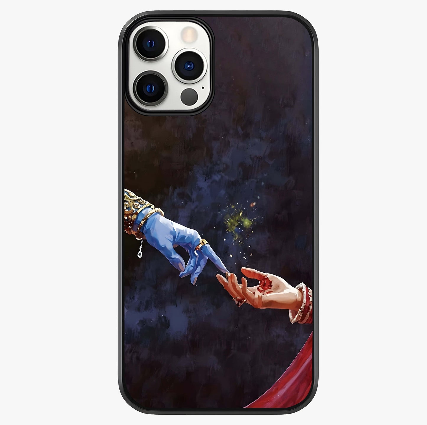 Divine Touch Eternal Glass Case showing full back design in clean flat view with glossy glass finish.