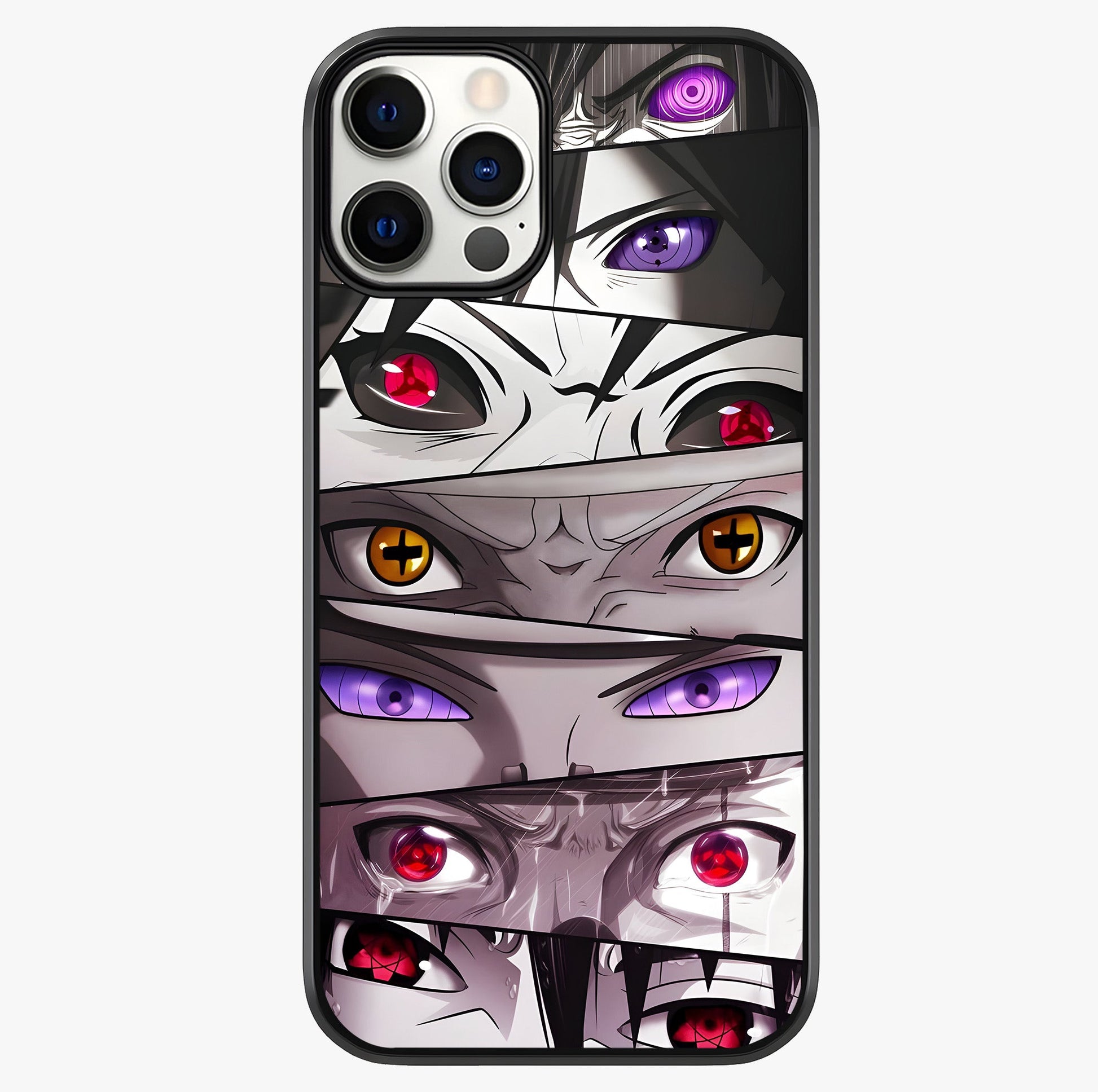 Eyes Of Destiny Glass Case showing full back design in clean flat view with glossy glass finish.