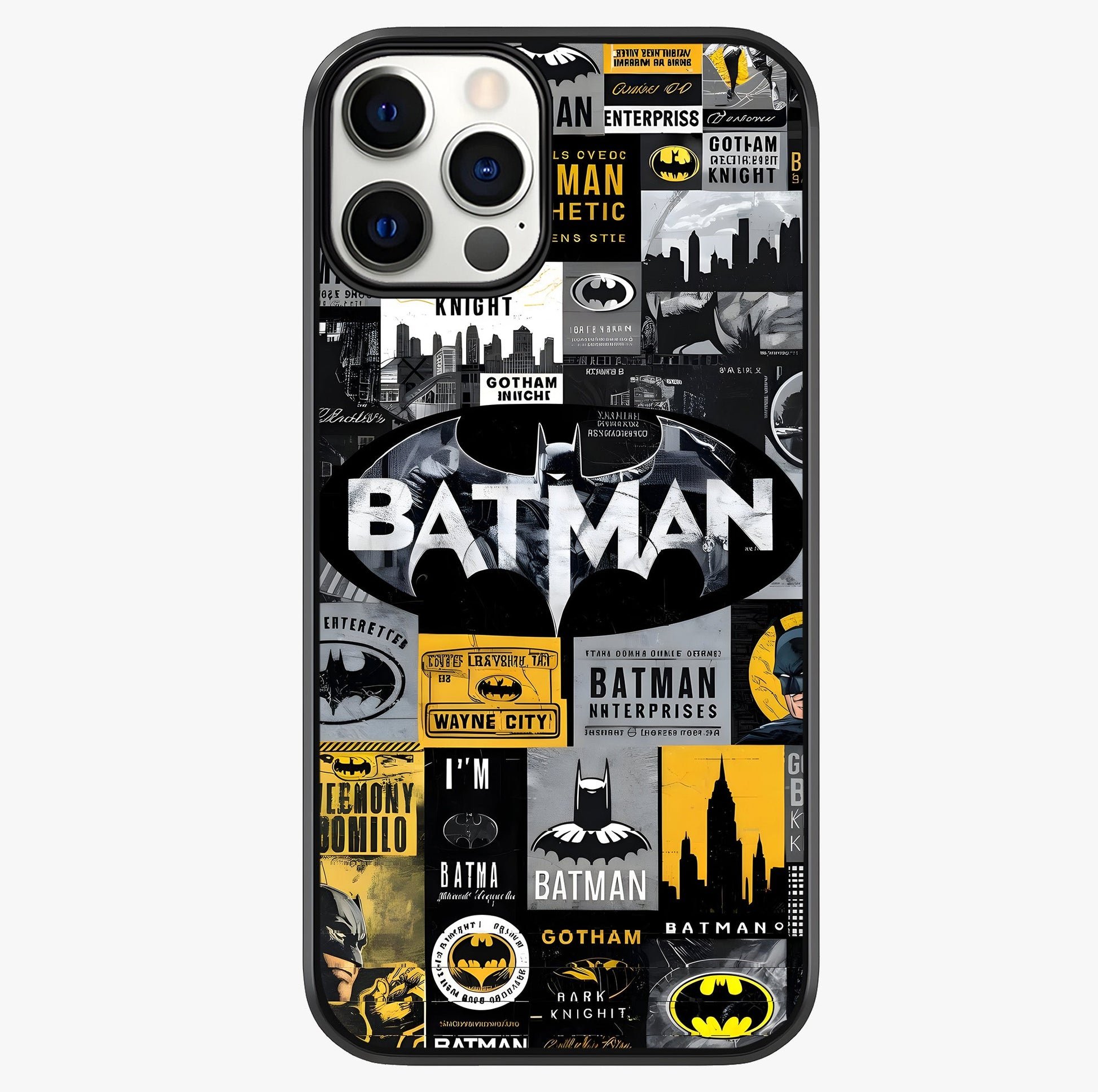 Knight Gotham Rise Glass Case showing full back design in clean flat view with glossy glass finish.