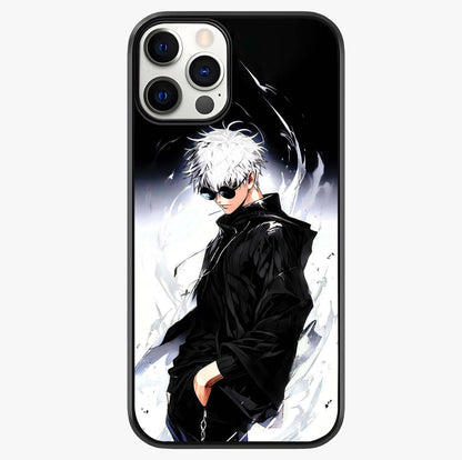 Limitless Shadow King Glass Case showing full back design in clean flat view with glossy glass finish.
