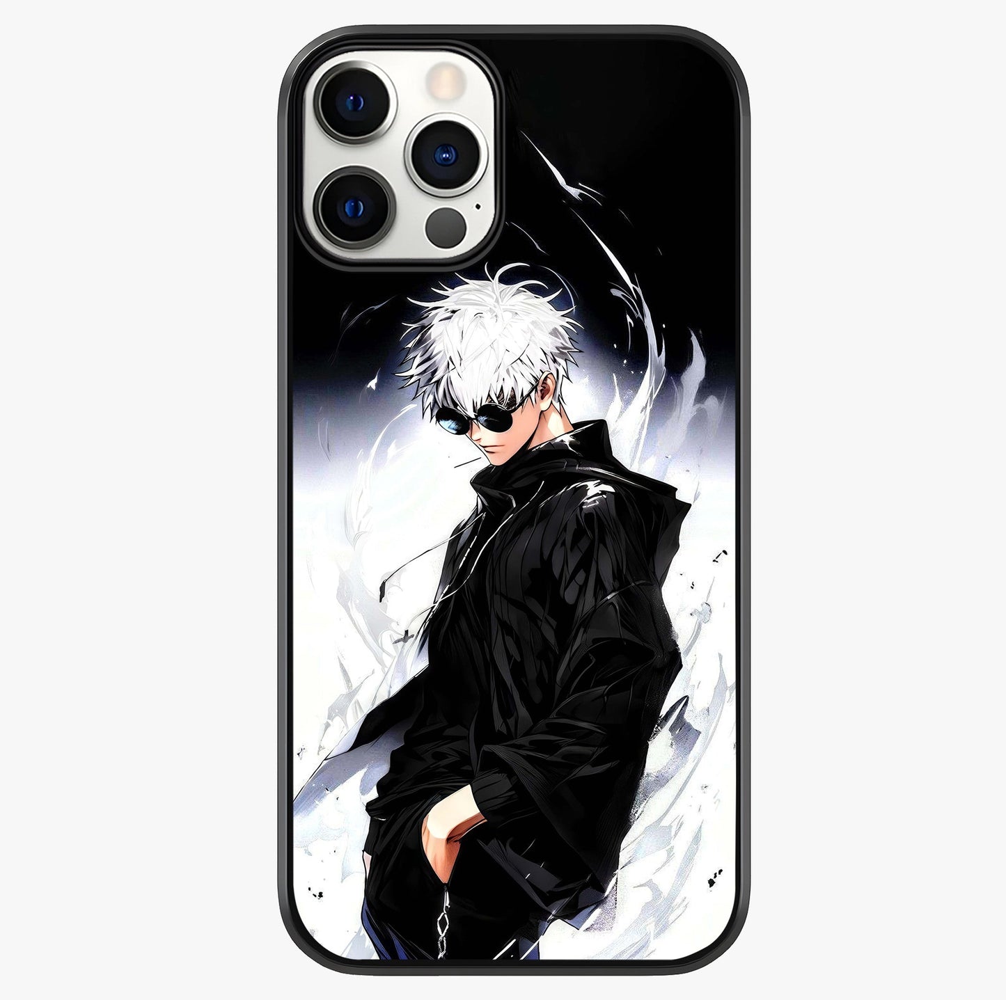 Limitless Shadow King Glass Case showing full back design in clean flat view with glossy glass finish.