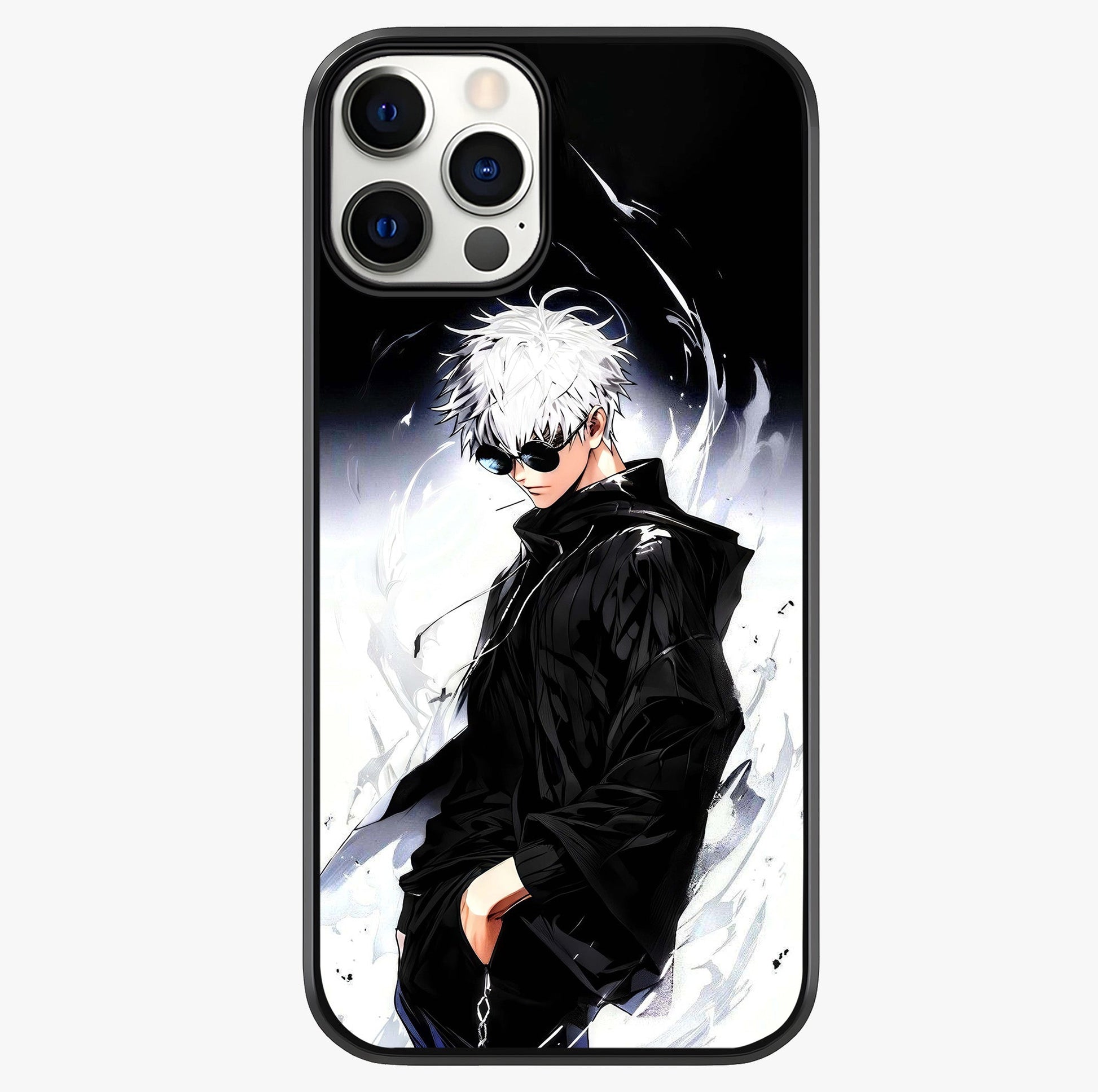 Limitless Shadow King Glass Case showing full back design in clean flat view with glossy glass finish.