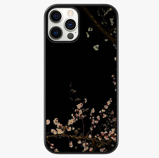 Petal Moon Light With Custom Name Glass Case showing full back design in clean flat view with glossy glass finish.