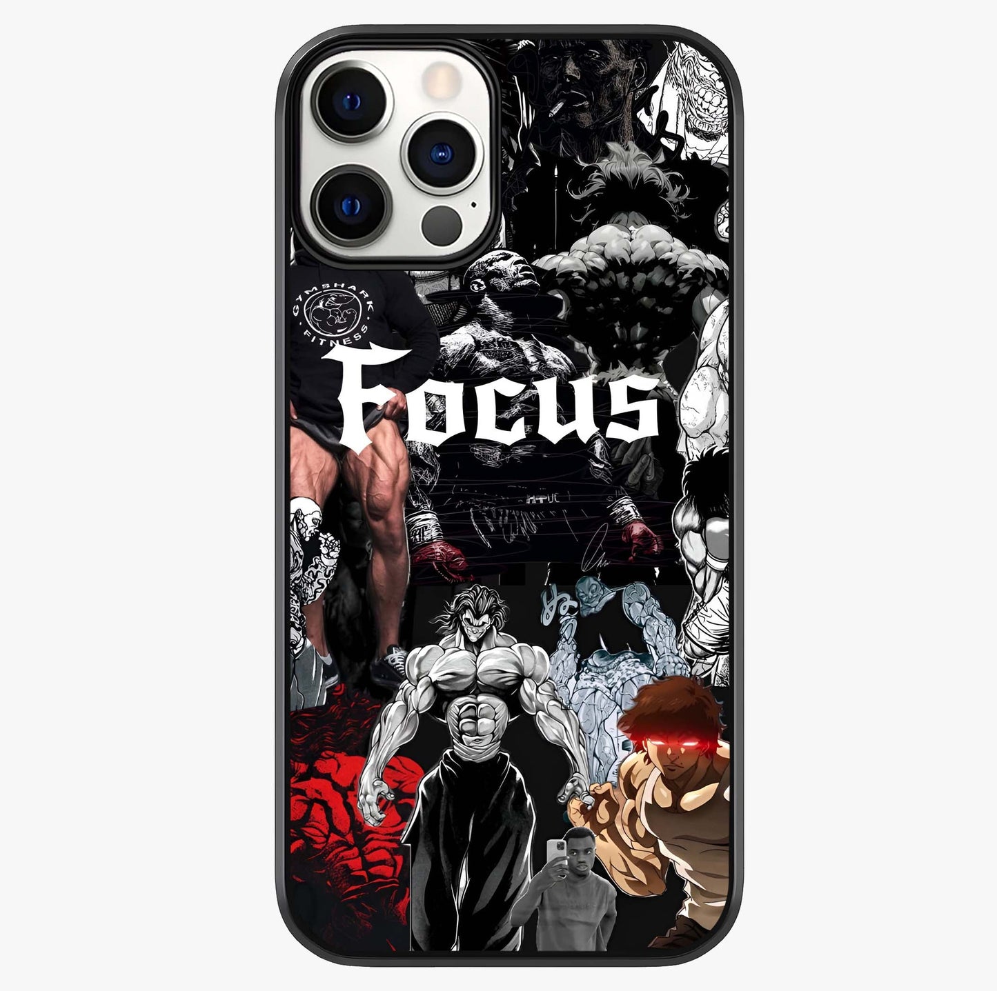 Relentless Power Focus Glass Case showing full back design in clean flat view with glossy glass finish.