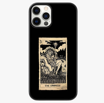 The Empress Glass Case showing full back design in clean flat view with glossy glass finish.
