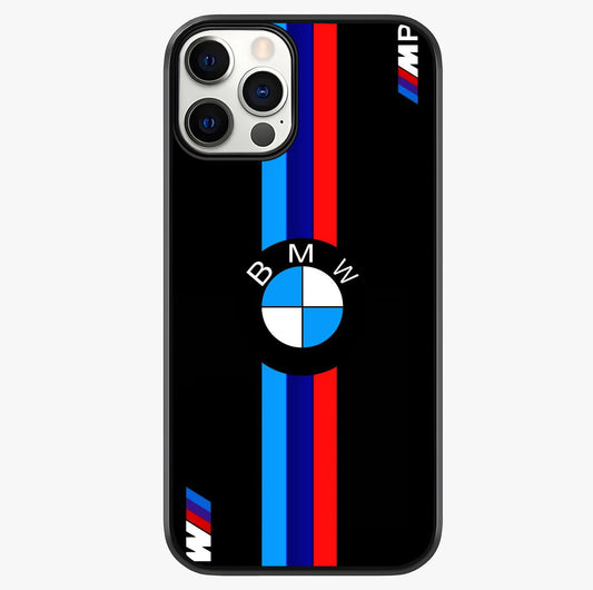 Turbo Bmw Beast Glass Case showing full back design in clean flat view with glossy glass finish.
