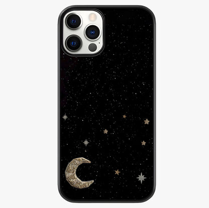 Twinkle Star With Half Moon Glass Case showing full back design in clean flat view with glossy glass finish.