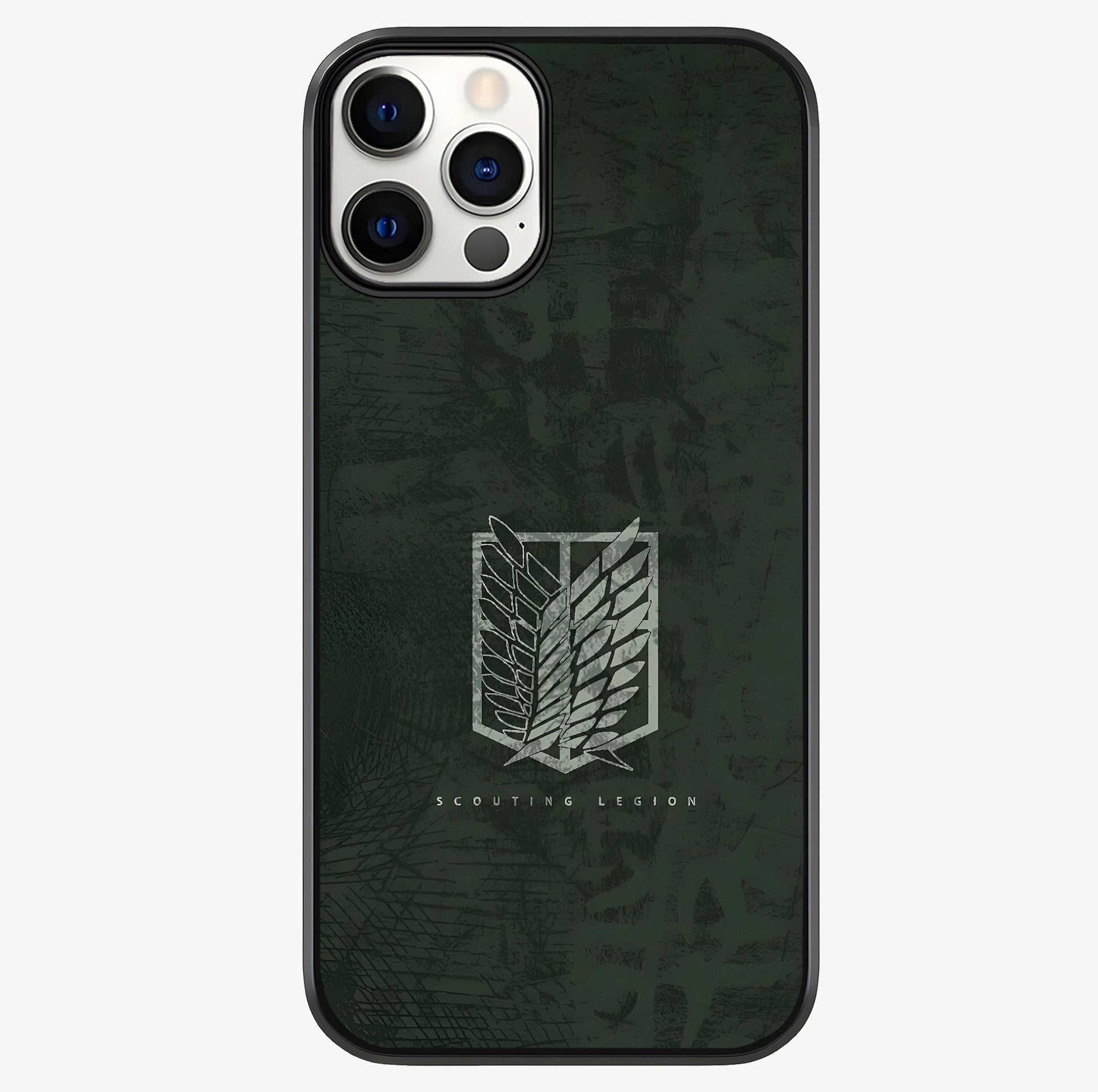 Wings Of Freedom Glass Case showing full back design in clean flat view with glossy glass finish.