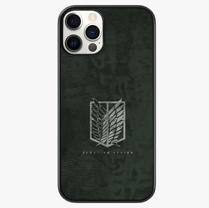 Wings Of Freedom Glass Case showing full back design in clean flat view with glossy glass finish.