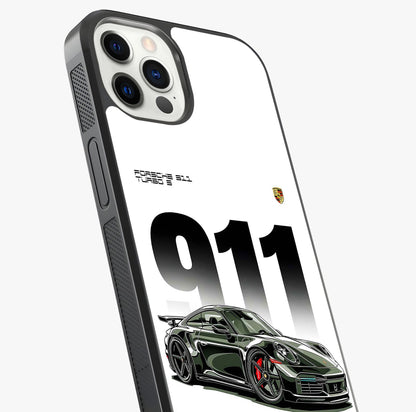 911 Turbo Dominance Glass Case captured at a warm angle highlighting gloss, texture and premium glass finish.
