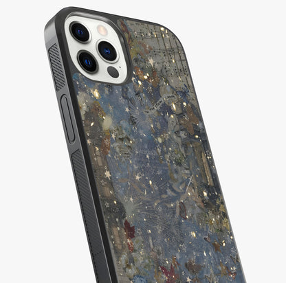 Aesthetic Astrolophia Glass Case captured at a warm angle highlighting gloss, texture and premium glass finish.